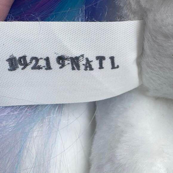 New Adventures White Unicorn Blue Purple Mane and Tail Iridescent Horn Hooves - Picture 10 of 10